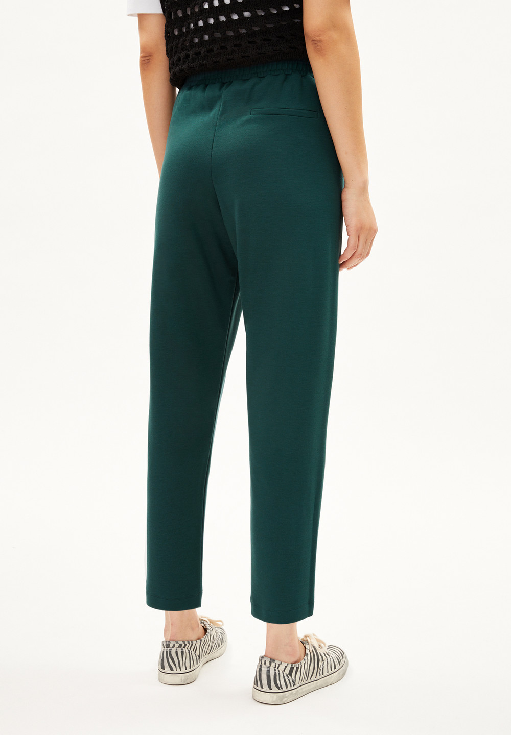 ARMEDANGELS MAGDAALENA Jersey Pants made of LENZING™ ECOVERO™ Mix Teal Stone | GPZA-92486