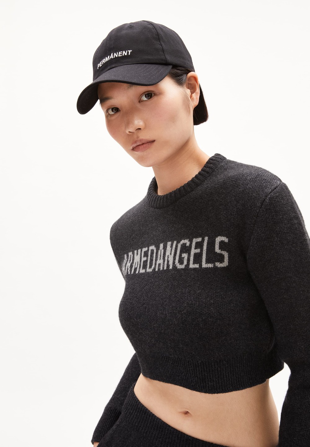 ARMEDANGELS MEJAA Sweater Slim Fit made of Organic Wool Mix Steel Melange | MUGF-85129