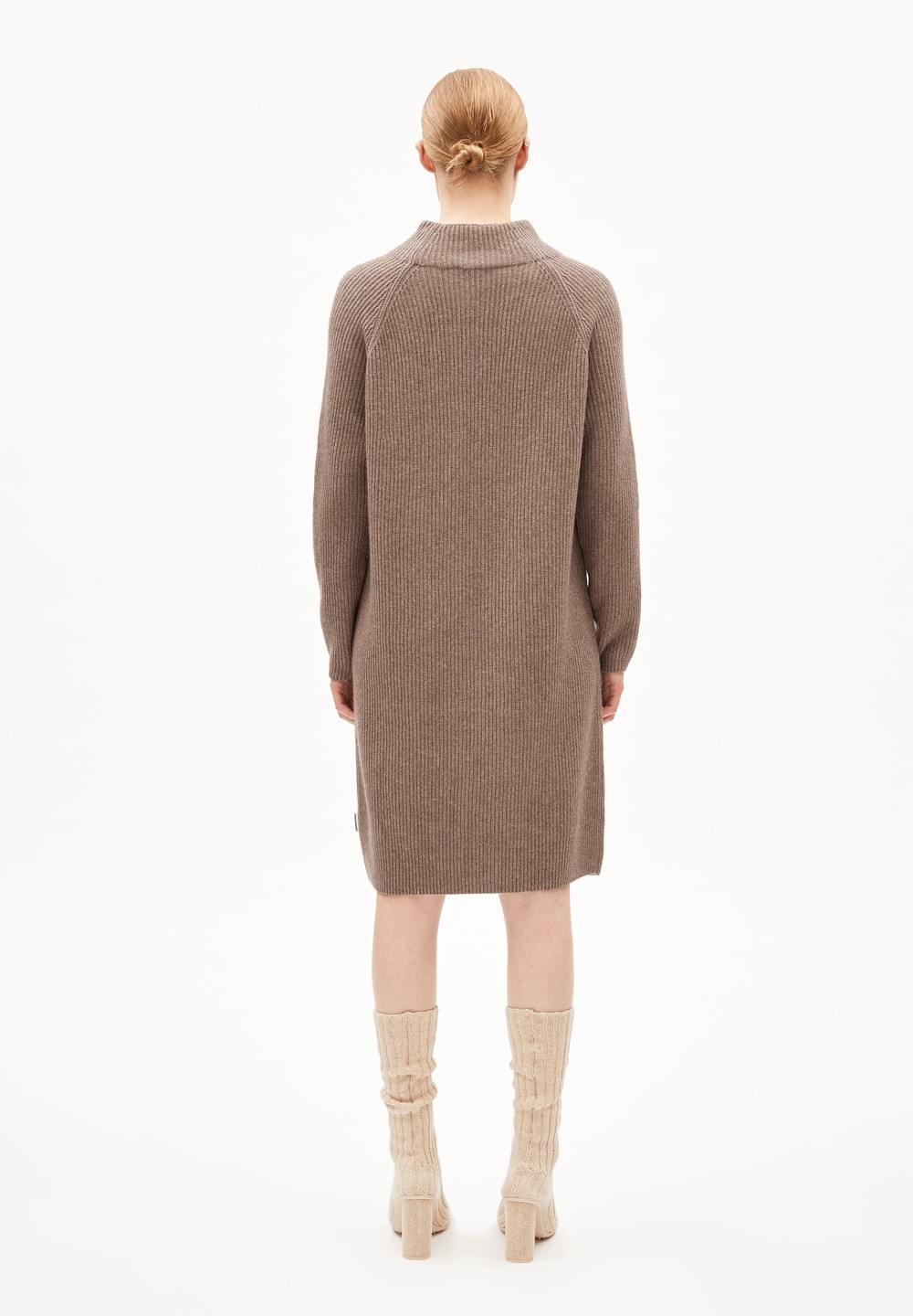 ARMEDANGELS MILLAANA Knit Dress Relaxed Fit made of Organic Wool Mix Cinnamon Dust Melange | OGHC-35072