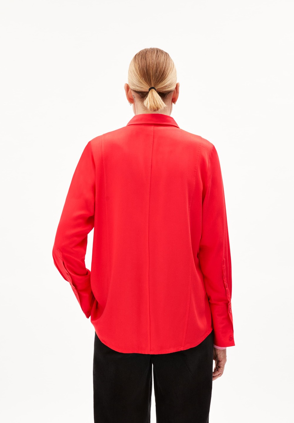 ARMEDANGELS MOAANAS Blouse Relaxed Fit made of LENZING™ ECOVERO™ Viscose Rot | GNYO-51496