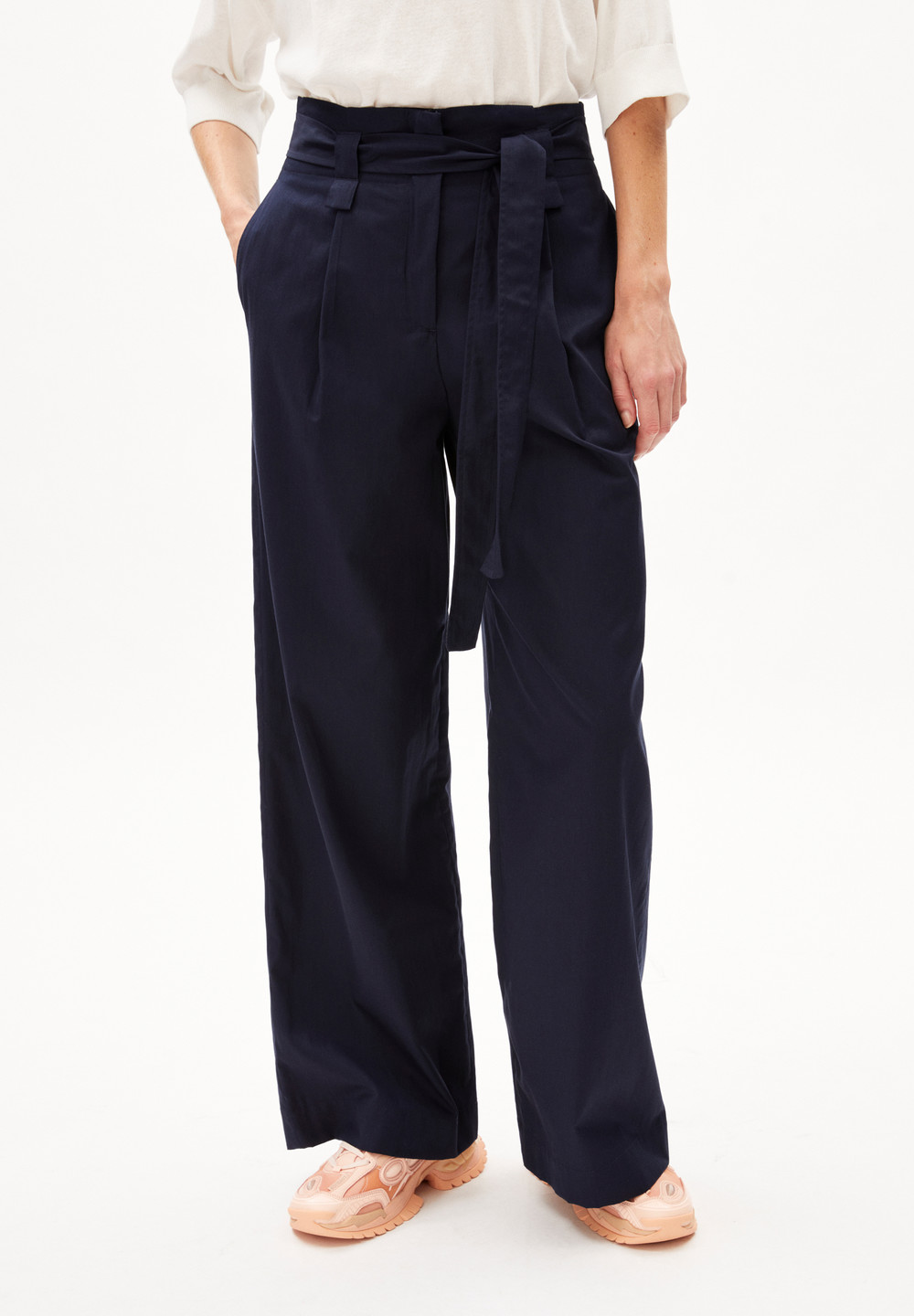 ARMEDANGELS MORENAAJA Woven Pants made of Organic Cotton Night Sky | ZCKW-46513