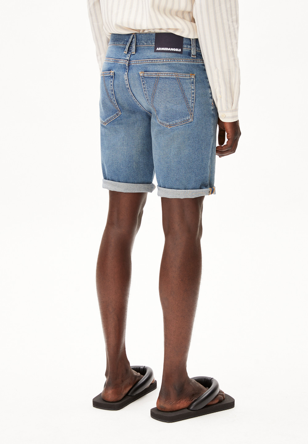 ARMEDANGELS NAAILO Denim Shorts made of Organic Cotton Mix Blau | FEXO-69821