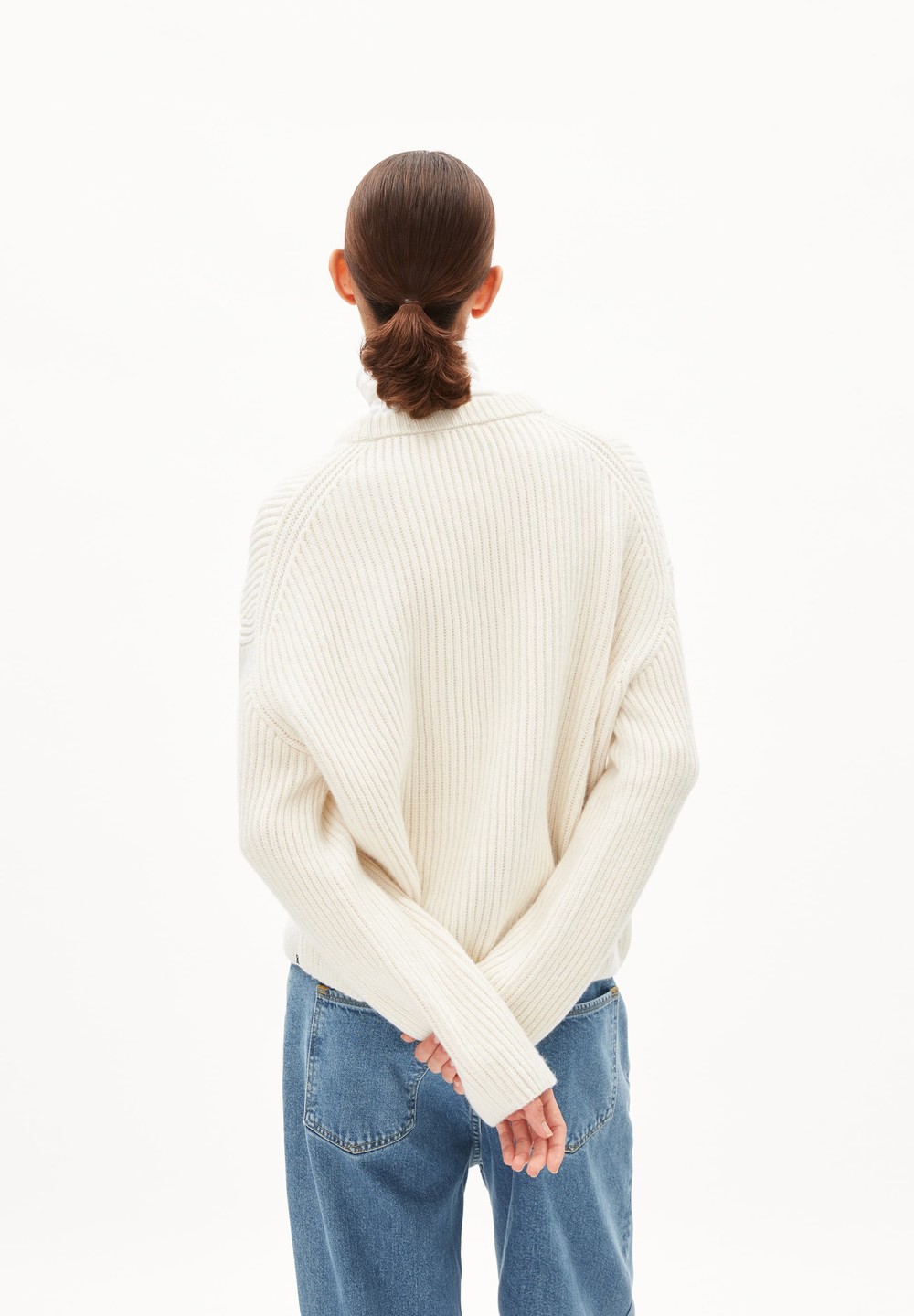 ARMEDANGELS NAARUKO Sweater Loose Fit made of Organic Wool Mix Oatmilk | AJKN-20916