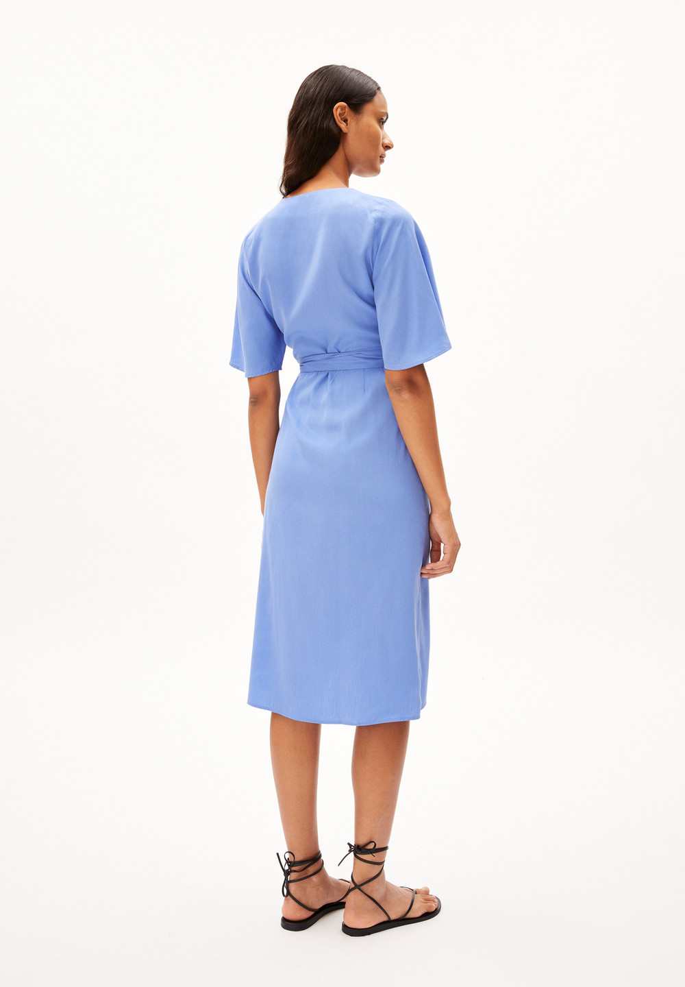 ARMEDANGELS NATAALE Woven Dress Regular Fit made of TENCEL™ Lyocell Mix Blau | RCEF-67295