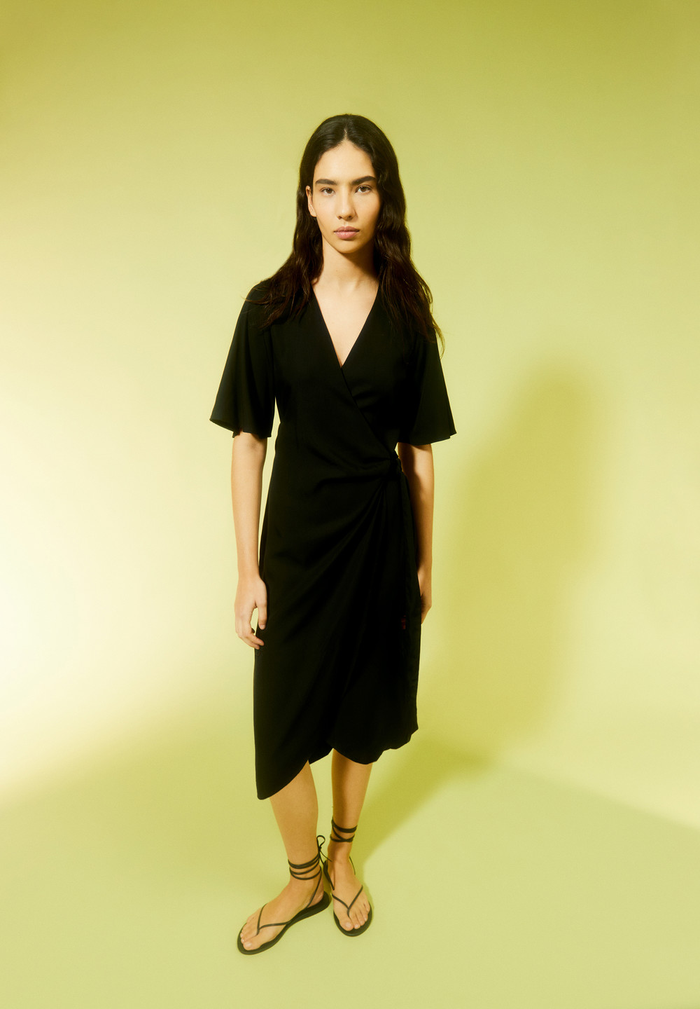 ARMEDANGELS NATAALE Woven Dress Regular Fit made of TENCEL™ Lyocell Mix Schwarz | TAQL-58261