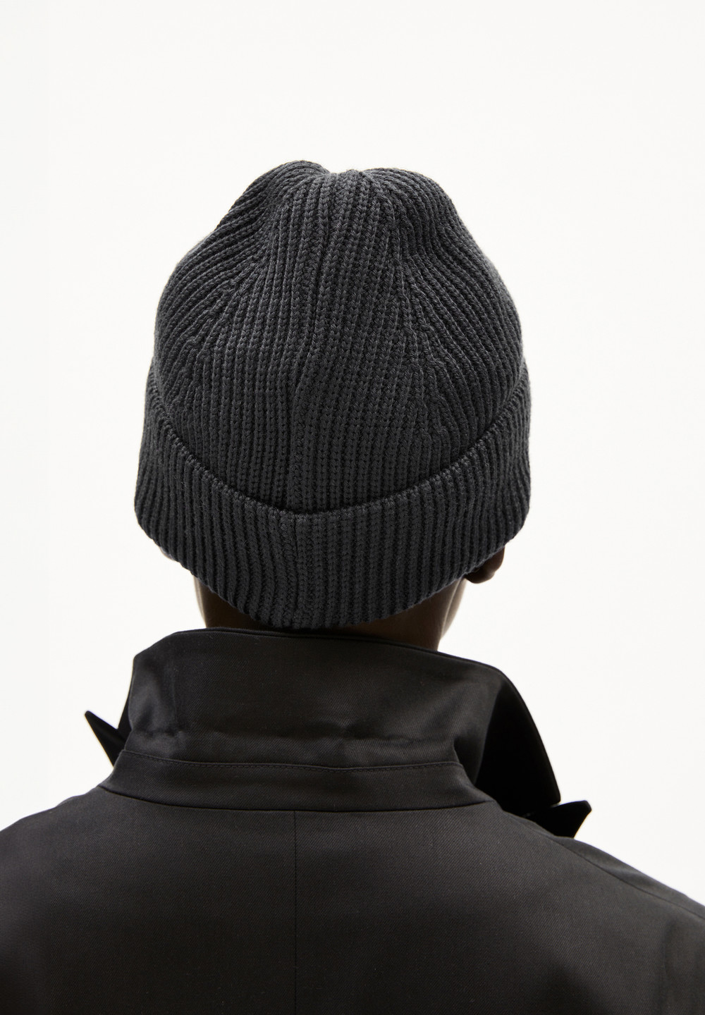 ARMEDANGELS NILDAAO WOOL Beanie made of Organic Cotton Steel Melange | FHCE-98067