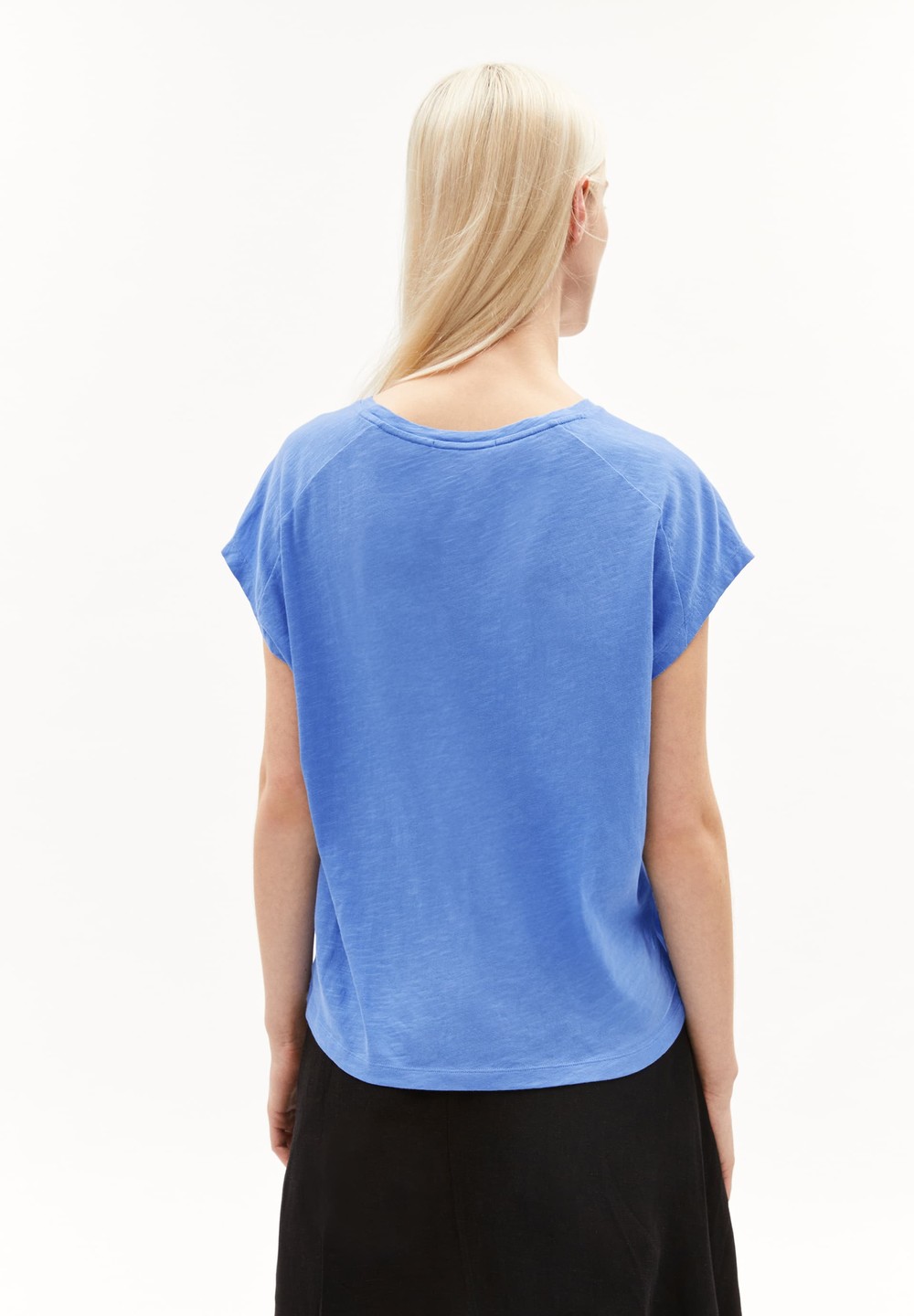 ARMEDANGELS ONELIAA T-Shirt Loose Fit made of Organic Cotton Blau | RBZE-93147