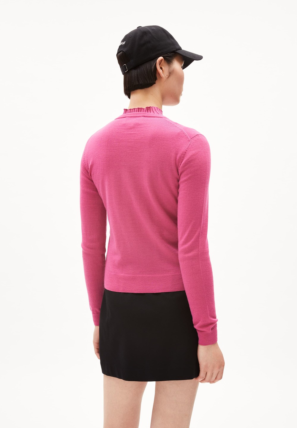 ARMEDANGELS OPHALIAA MERINO Cardigan Slim Fit made of Merino-Wool Crushed Berry | VIGN-62173