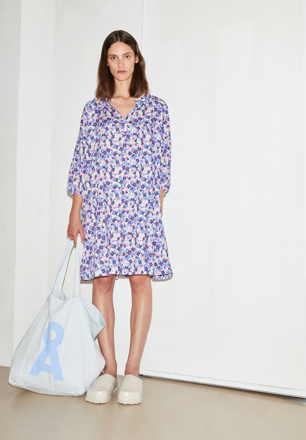 ARMEDANGELS PRISCAA MULTI FLORAL Dress Oversized Fit made of Tencel™ Lyocell Hell | VXKO-53620