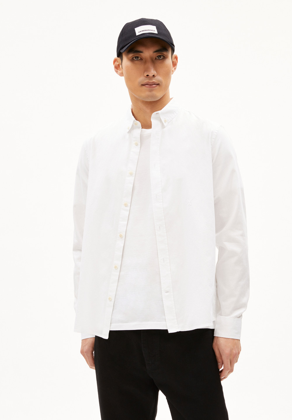 ARMEDANGELS QUAASA Shirt Regular Fit made of Organic Cotton Weiß | YBTI-67980