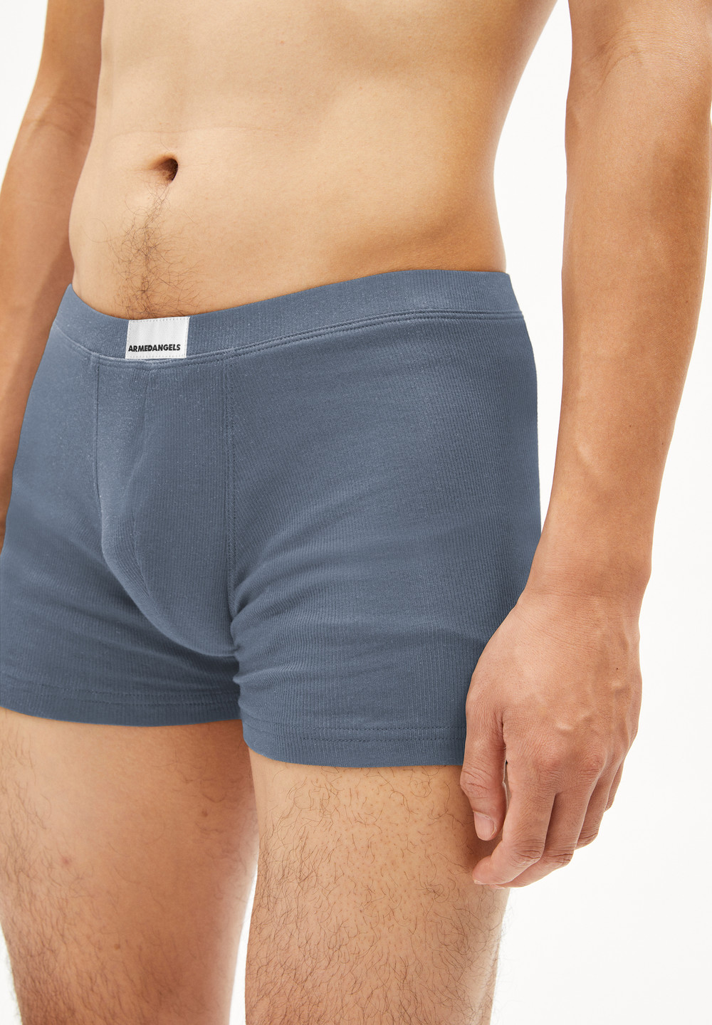 ARMEDANGELS RICAARD RIB Rib-Boxer made of Organic Cotton Mix Blau | DPZT-08497