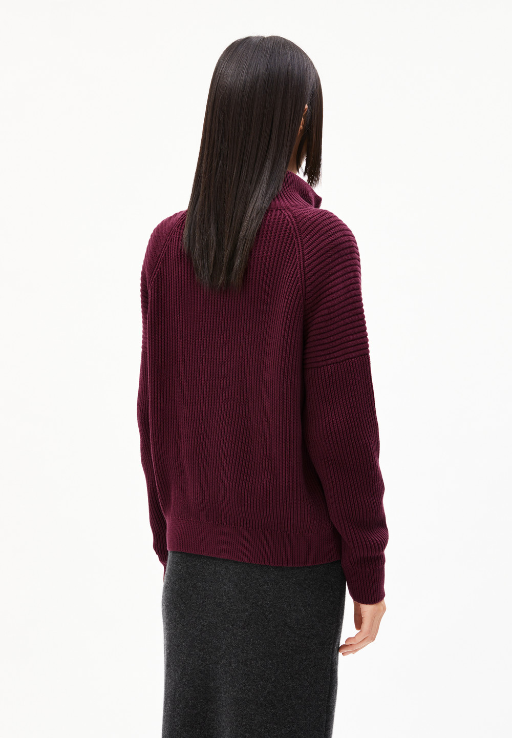 ARMEDANGELS RONYIAAS Sweater Loose Fit made of Organic Cotton Cranberry Juice | LNZW-57231