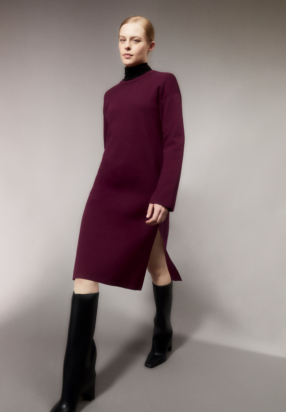 ARMEDANGELS ROSANNIAAS Knit Dress Relaxed Fit made of Organic Cotton Cranberry Juice | CRDG-01457