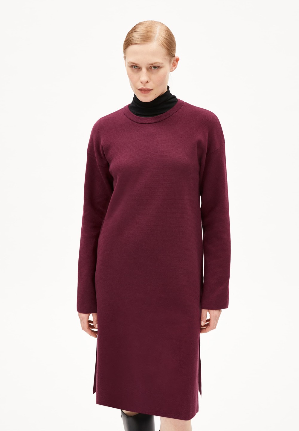 ARMEDANGELS ROSANNIAAS Knit Dress Relaxed Fit made of Organic Cotton Cranberry Juice | CRDG-01457