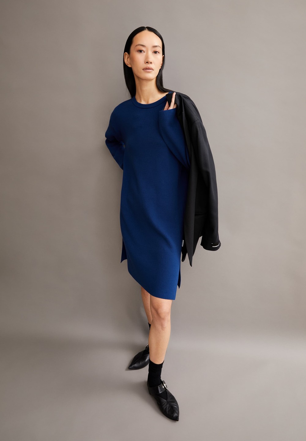 ARMEDANGELS ROSANNIAAS Knit Dress Relaxed Fit made of Organic Cotton Indigo | VPDT-53294