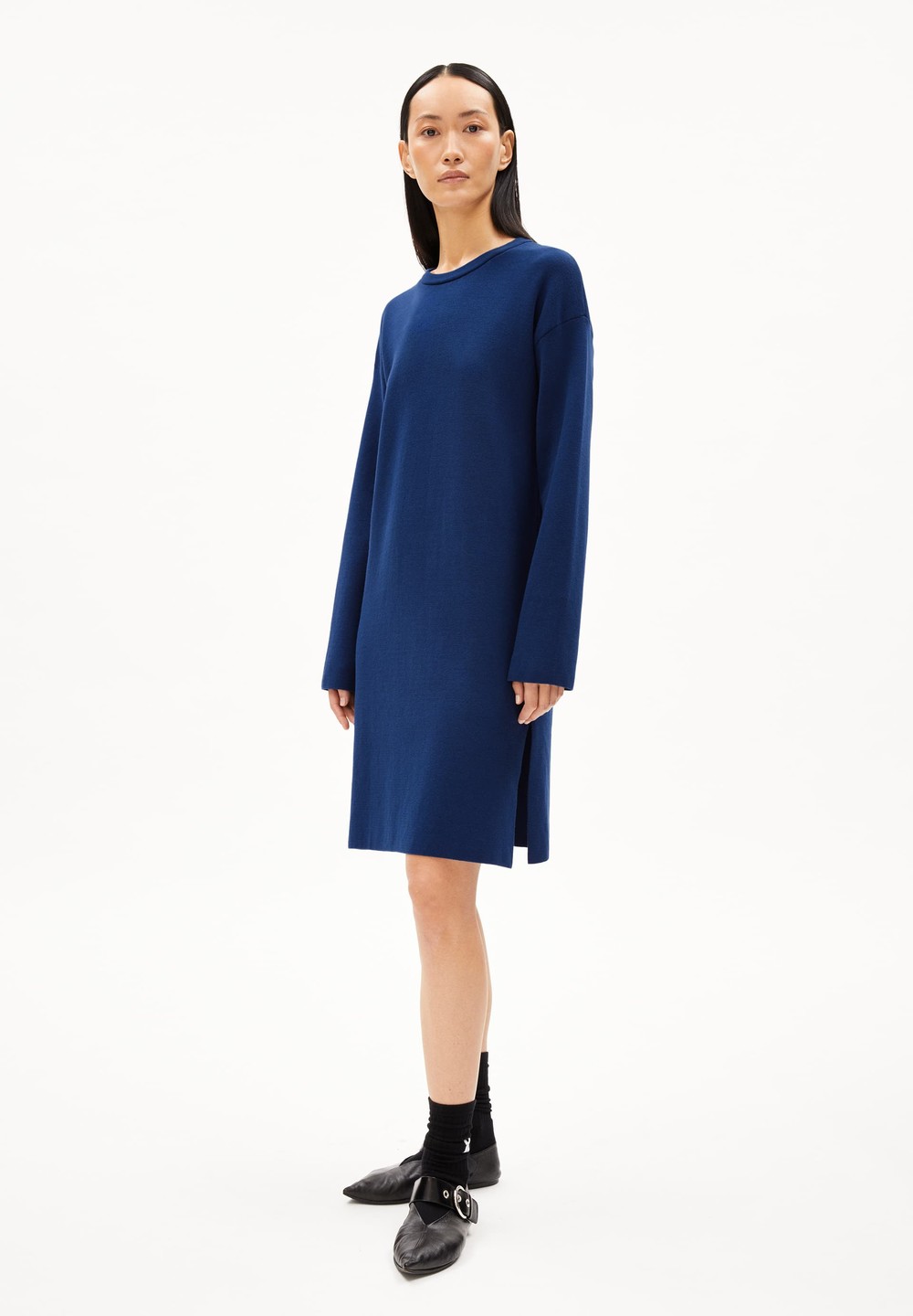 ARMEDANGELS ROSANNIAAS Knit Dress Relaxed Fit made of Organic Cotton Indigo | VPDT-53294