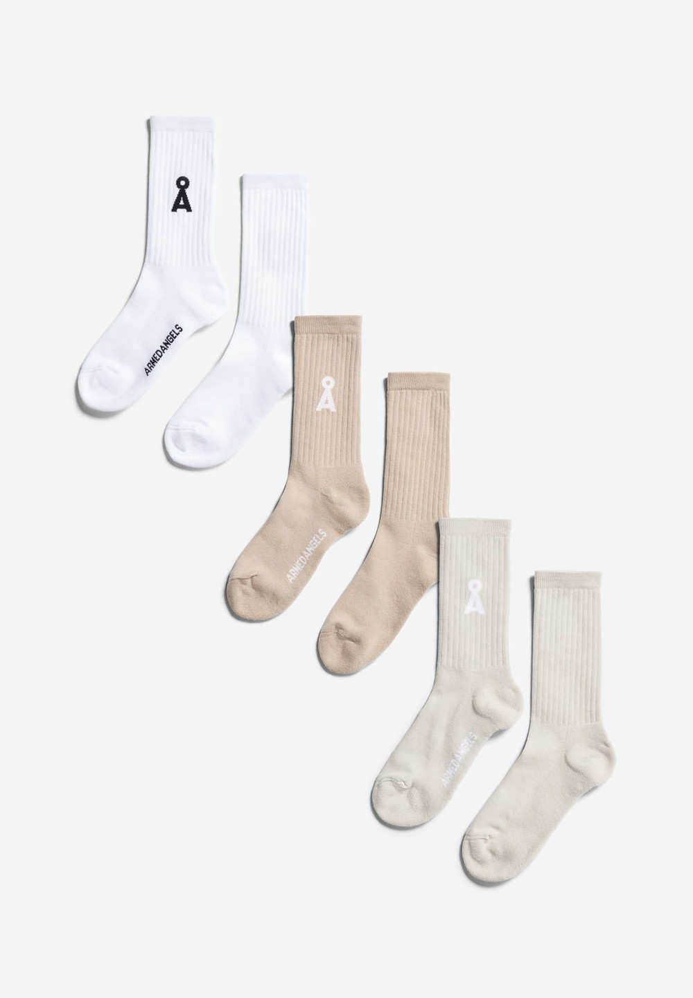 ARMEDANGELS SAAMUS BOLD Socks made of Organic Cotton Mix Luna Rock | YKVE-49501