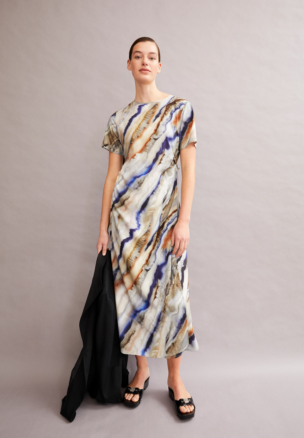 ARMEDANGELS SEDISAA PÄRLAA Woven Dress Regular Fit made of TENCEL™ Lyocell Mix Cinnamon Dust | LJRK-71328