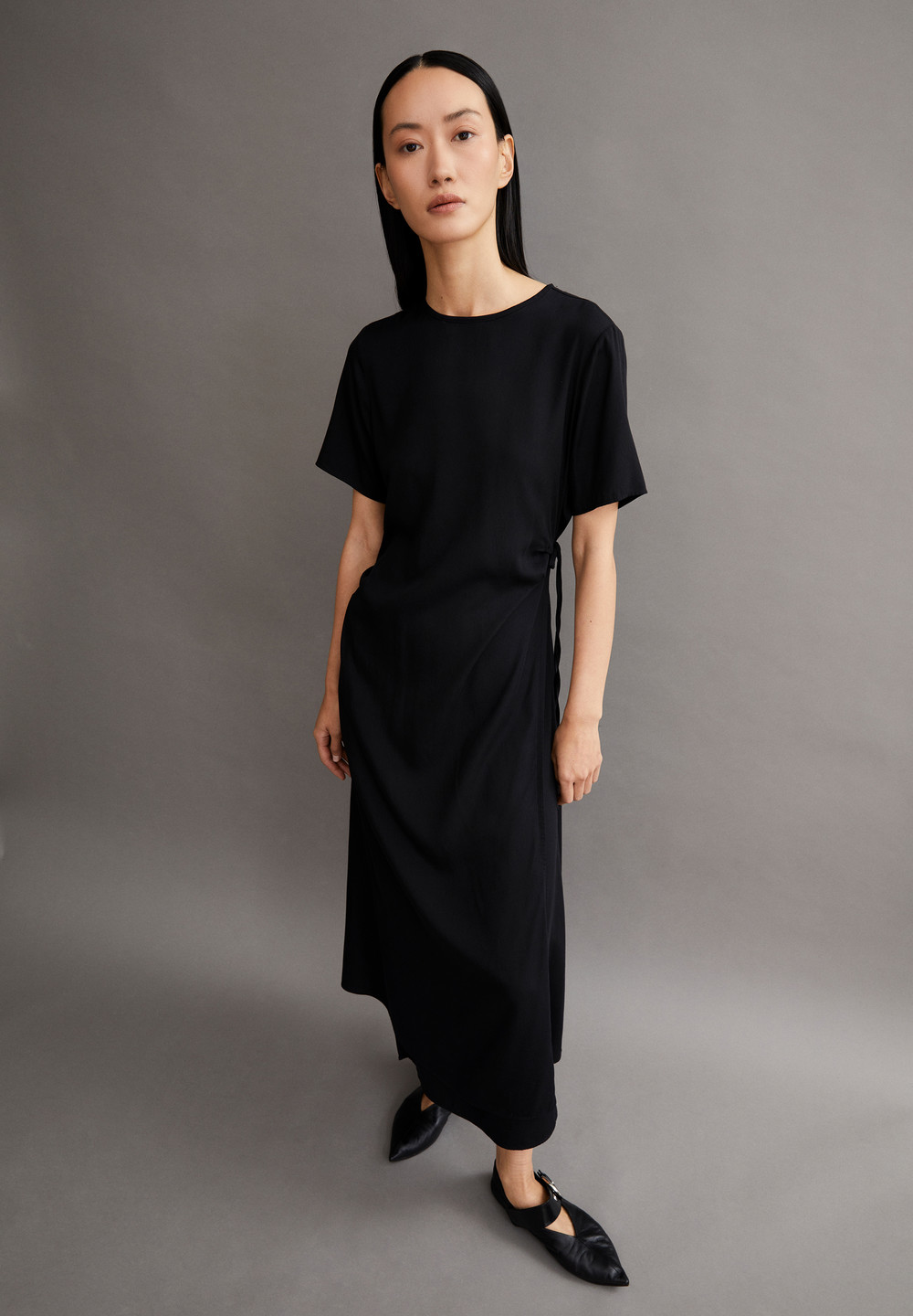 ARMEDANGELS SEDISAA Woven Dress Regular Fit made of TENCEL™ Lyocell Mix Schwarz | WMJN-62574