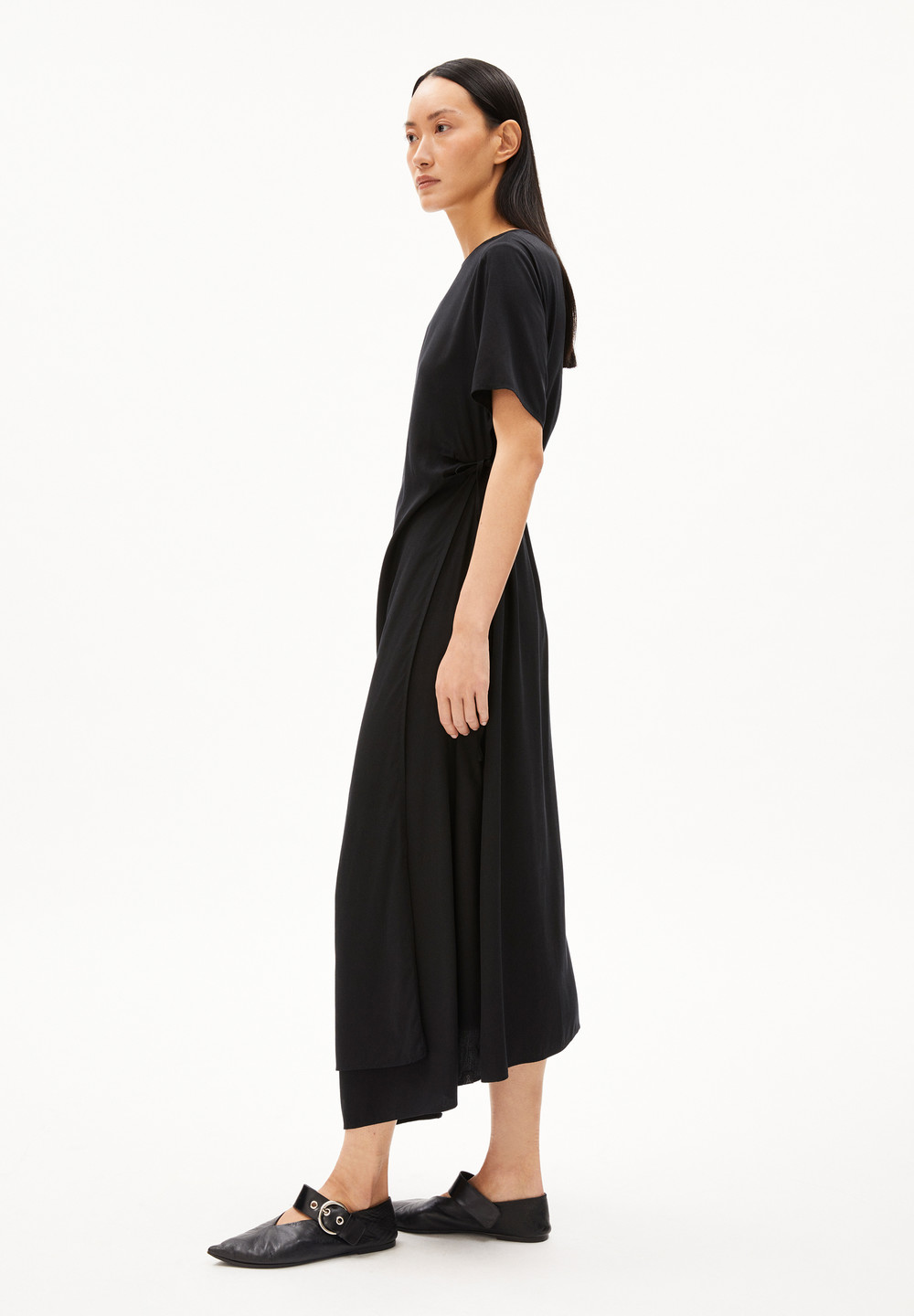 ARMEDANGELS SEDISAA Woven Dress Regular Fit made of TENCEL™ Lyocell Mix Schwarz | WMJN-62574