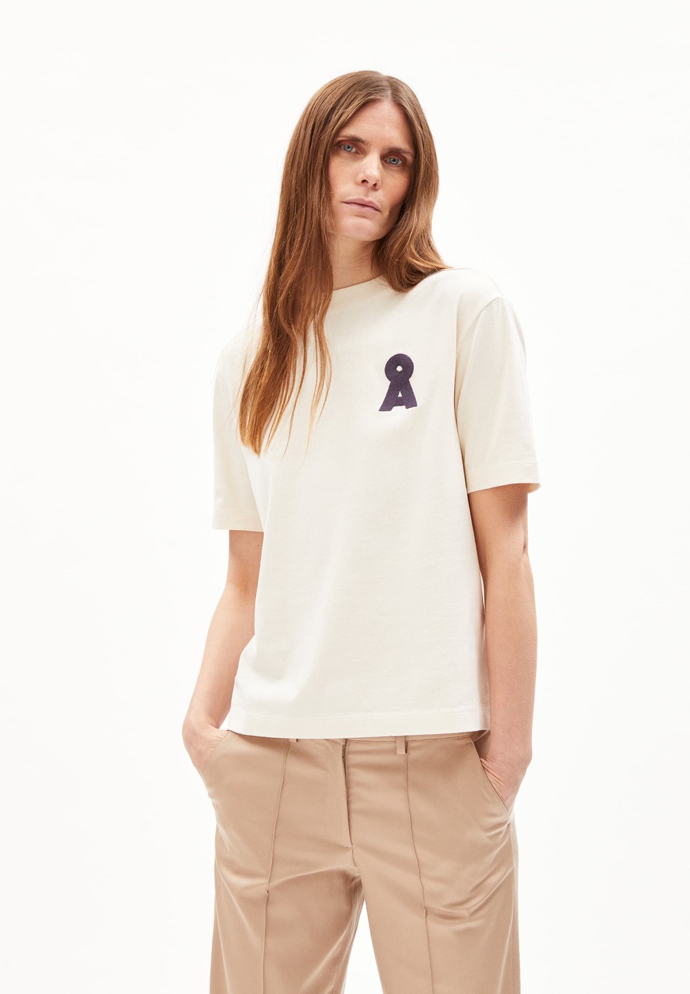 ARMEDANGELS TARJAA Å EMBRO Heavyweight T-Shirt Loose Fit made of Organic Cotton Mix Undyed | REIG-29653