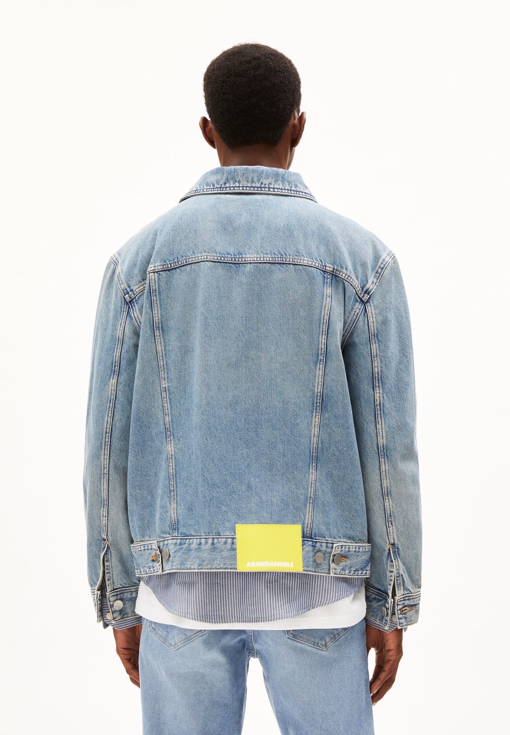 ARMEDANGELS TRAAKA Denim Jacket Oversized Fit made of Organic Cotton Mix Blau | RNCS-76503