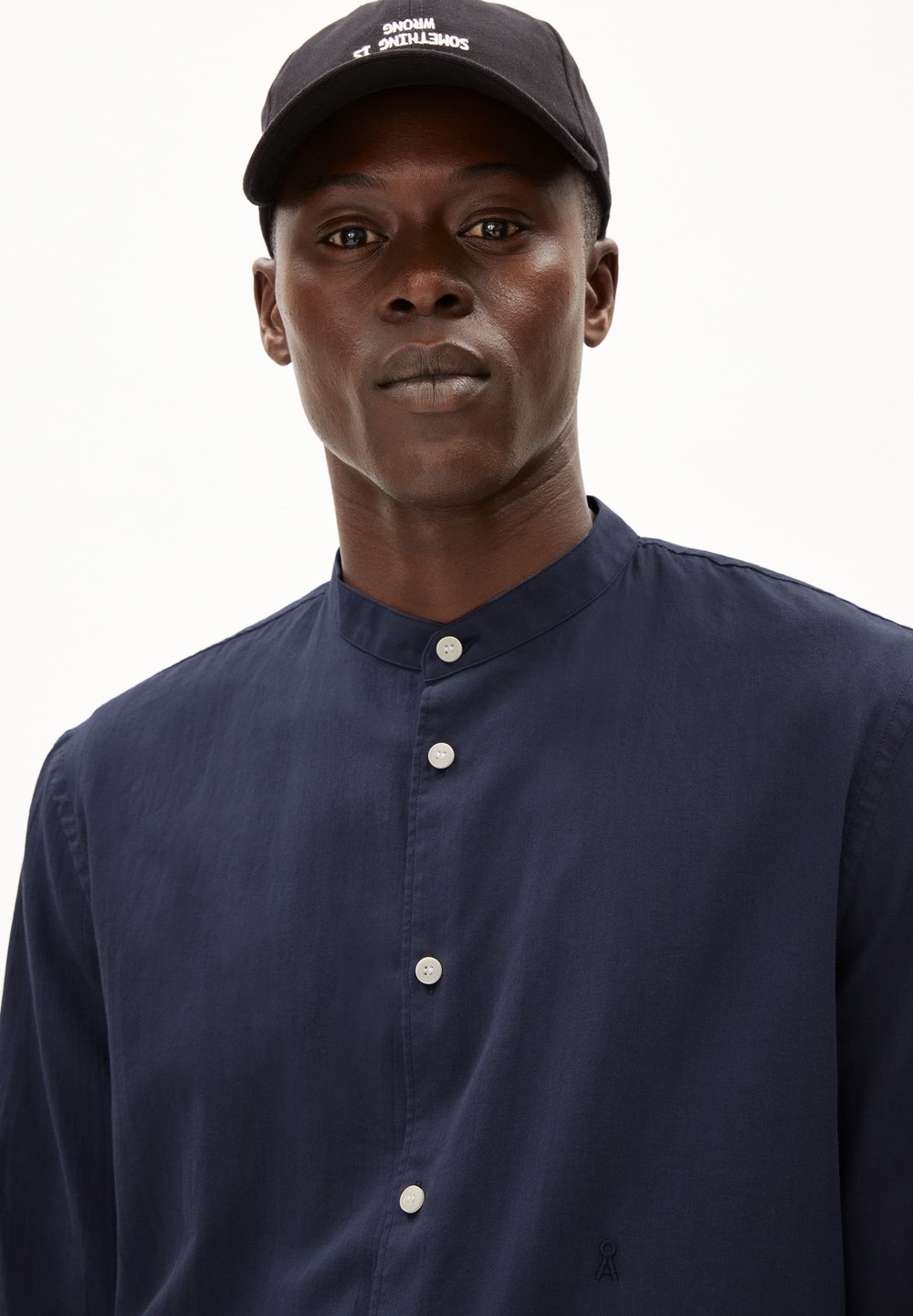 ARMEDANGELS VAALERONIMUS Shirt Relaxed Fit made of Organic Cotton Night Sky | RQAU-73159