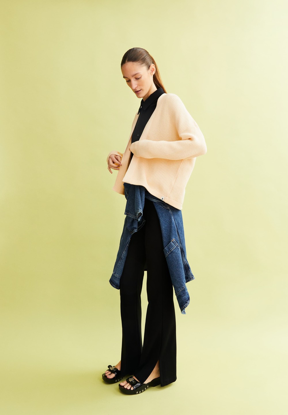 ARMEDANGELS VILDAANA Cardigan Oversized Fit made of Organic Cotton Vanilla Sky | IOSH-38269