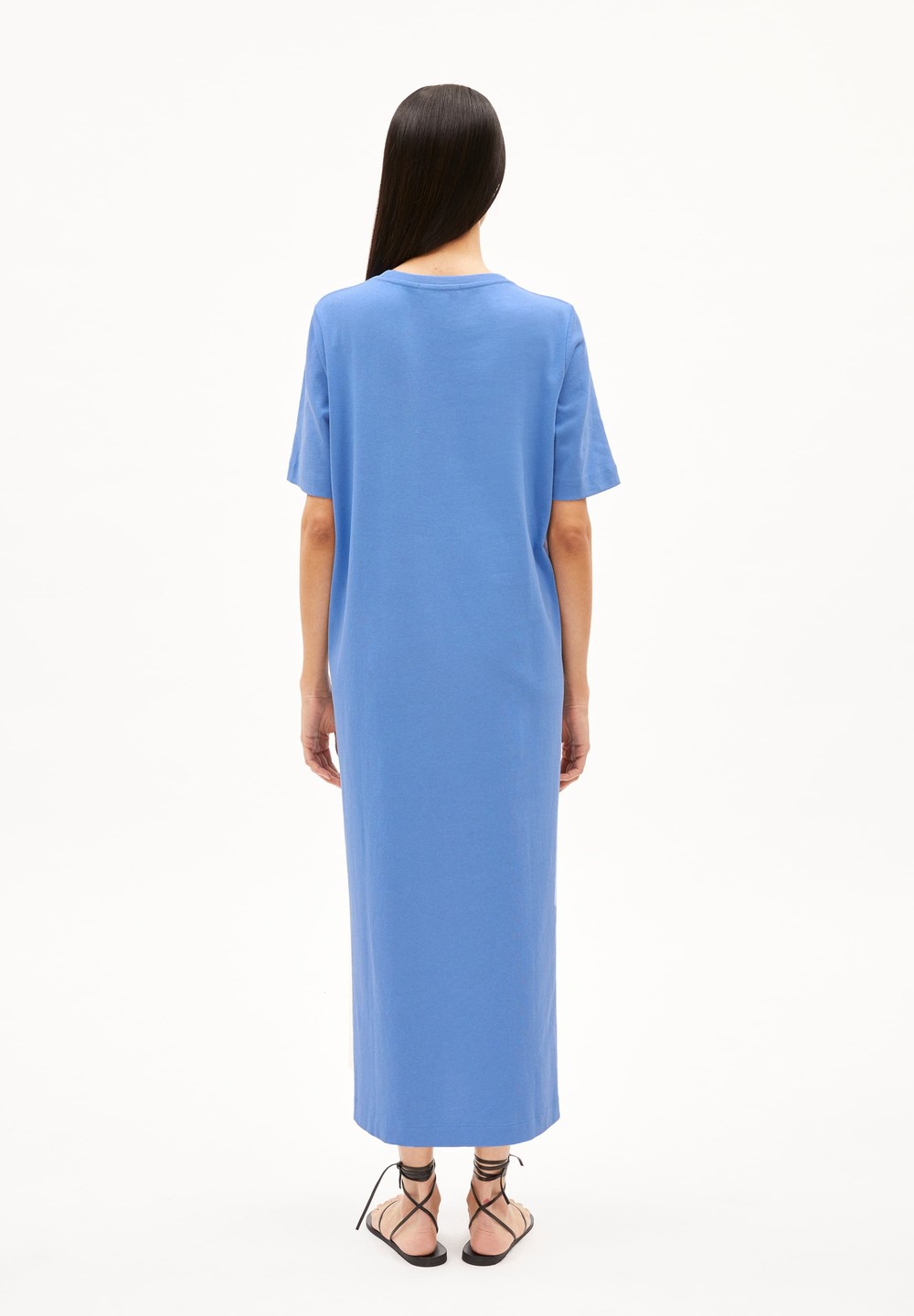 ARMEDANGELS XELINAA Heavyweight Jersey Dress Relaxed Fit made of Organic Cotton Mix Blau | YLVP-76092