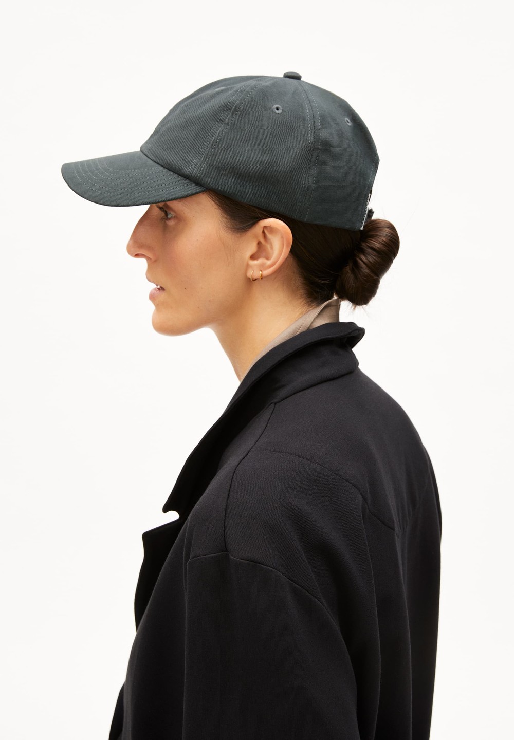 ARMEDANGELS YENAAS BOLD Cap made of Organic Cotton Space Steel | SCOP-47615