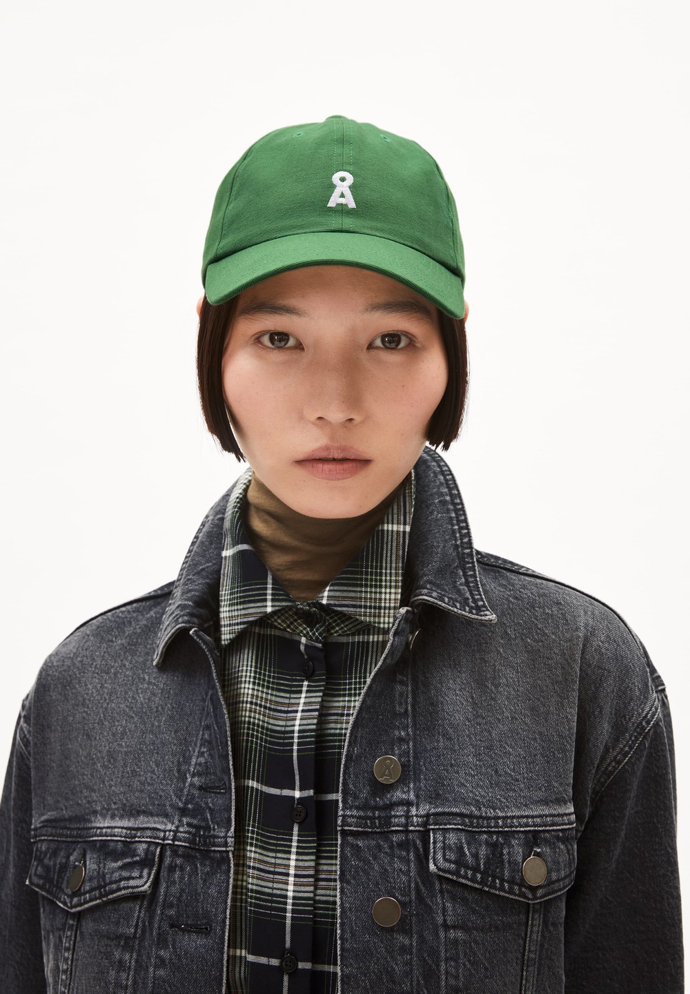 ARMEDANGELS YENAAS BOLD Cap made of Organic Cotton Grün | ZPBL-17293