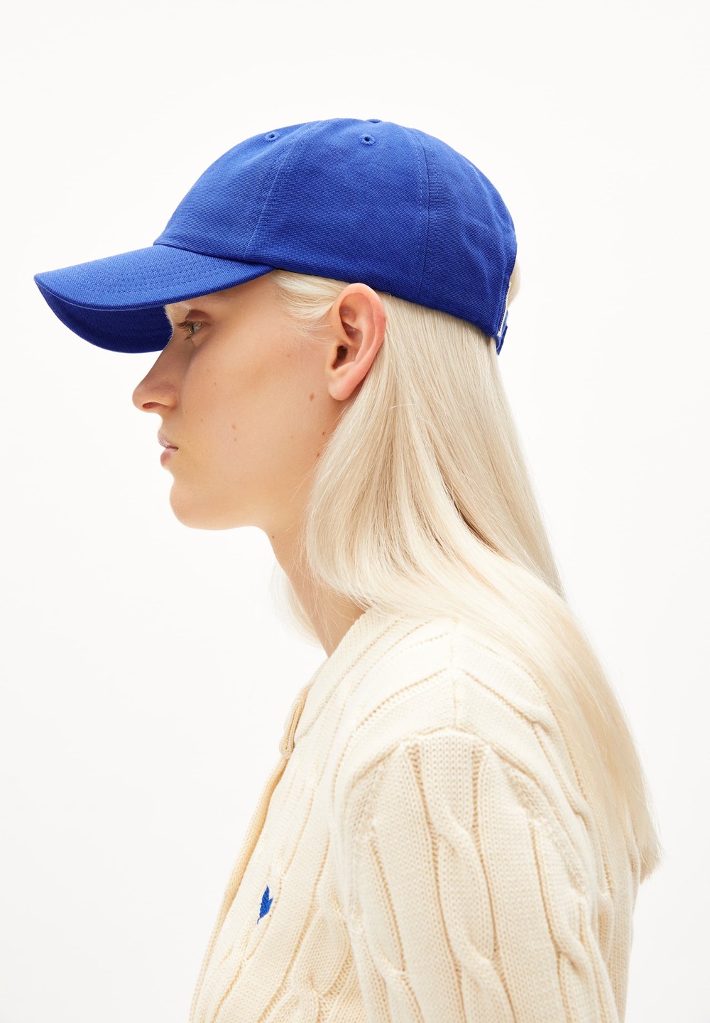 ARMEDANGELS YENAAS BOLD Cap made of Organic Cotton Blau | ZEOU-45382