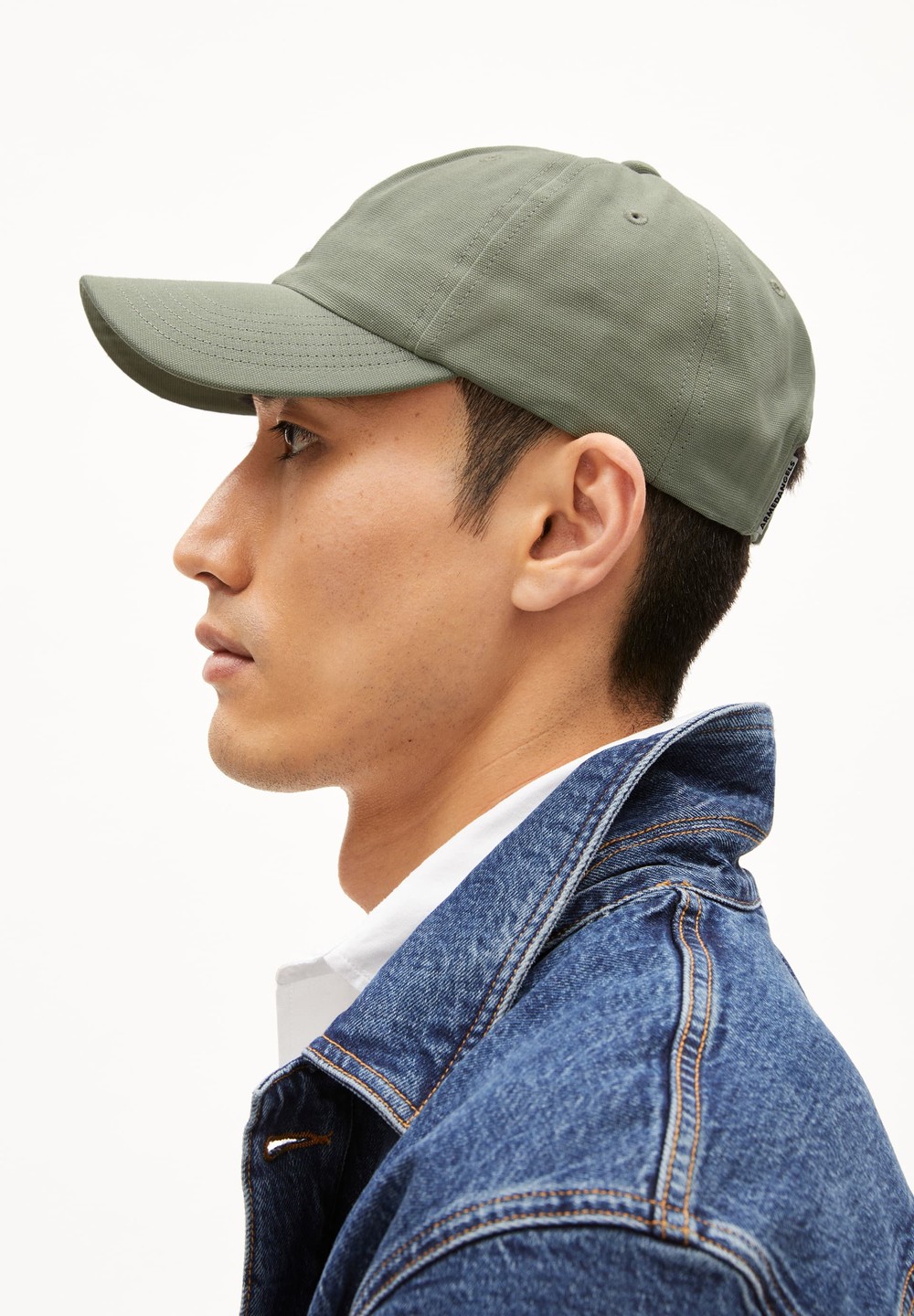 ARMEDANGELS YENAAS BOLD Cap made of Organic Cotton Grau Grün | JQIO-73695