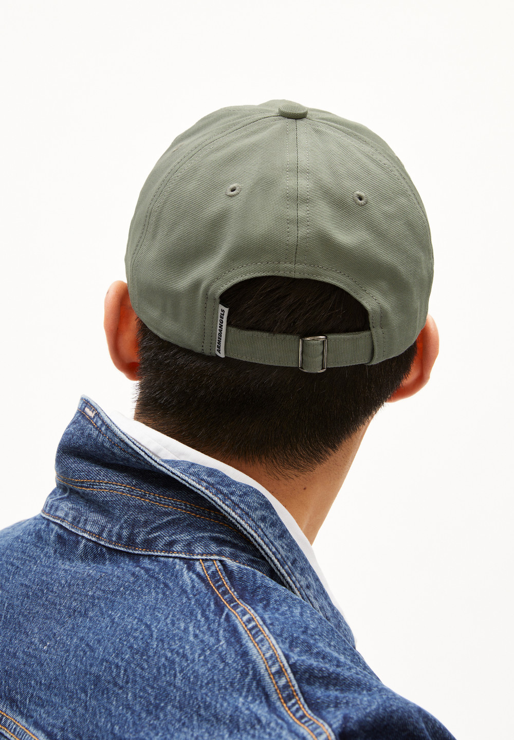 ARMEDANGELS YENAAS BOLD Cap made of Organic Cotton Grau Grün | JQIO-73695