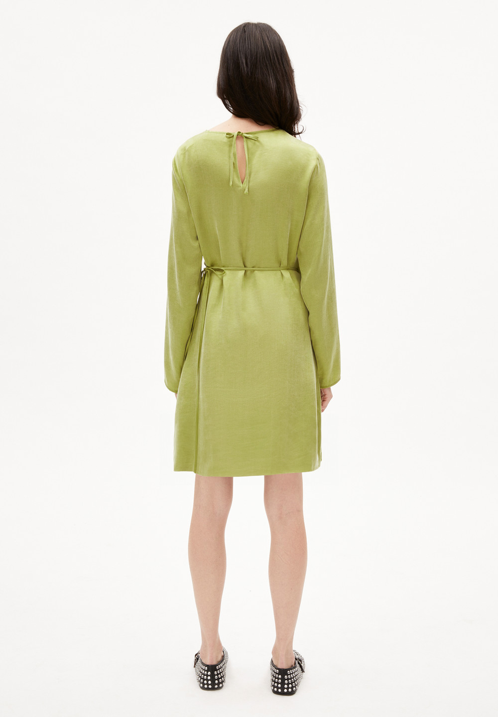 ARMEDANGELS ZYLAA Woven Dress Regular Fit made of TENCEL™ Lyocell Mix New Moss | FTXD-31249